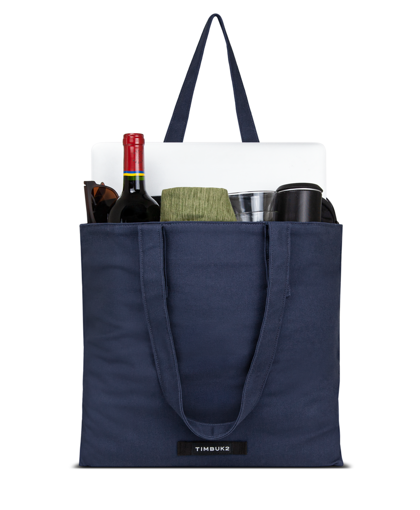 Navy Blue Canvas Tote Bag