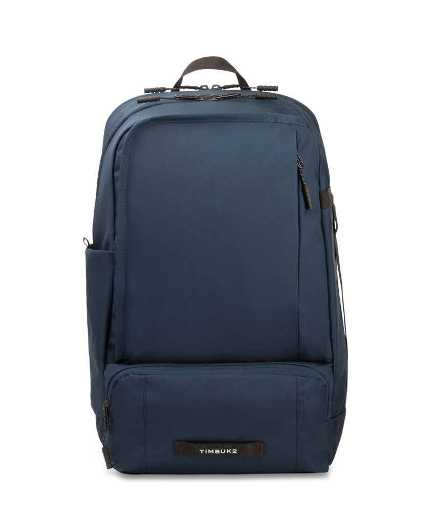 M black multi-pocket backpack